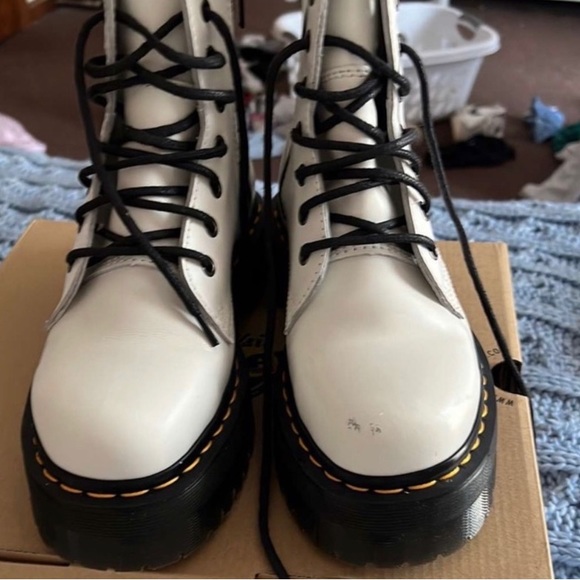 White Platform Doc Martens - Picture 6 of 6
